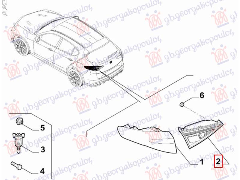 STOP LAMPA UNUTRASNJA LED (ORIGINALNI)