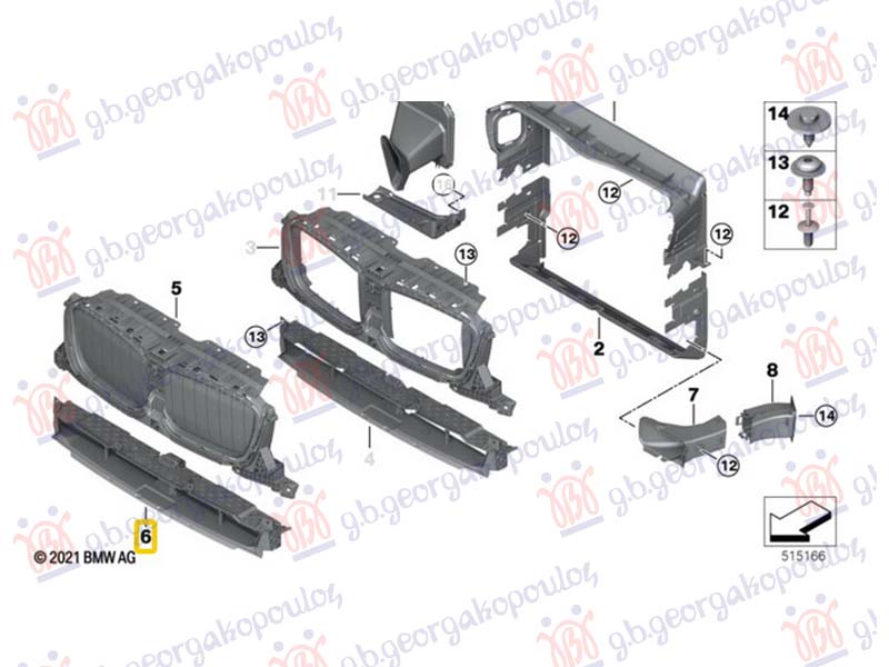 USMERIVAC VAZDUHA HLADNJAKA DONJI PLASTICNI (SA RESETKOM) (M-SPORT)