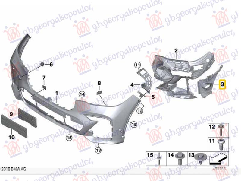 USMERIVAC VAZDUHA PREDNJEG BRANIKA UNUTRASNJI BOCNI PLASTICNI (M-SPORT)