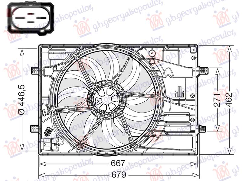 VENTILATOR 2.0 DIZEL - 1.4/1.5/2.0 BENZIN/HIBRID