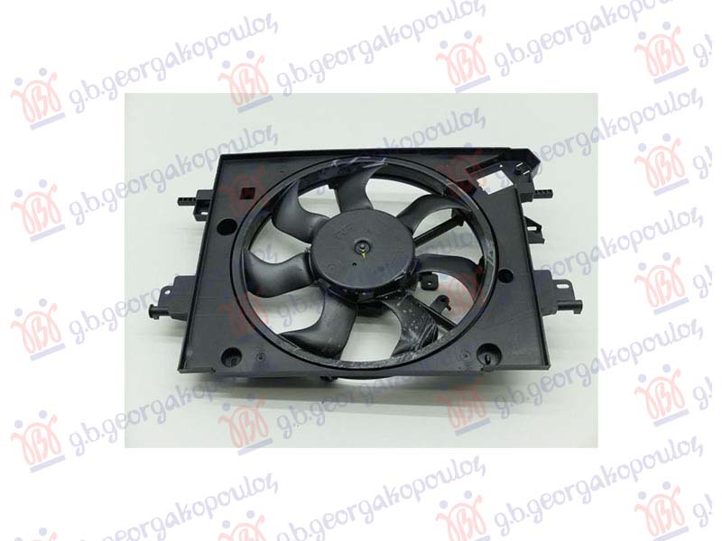 VENTILATOR KOMPLET 1.2/1.6 BENZIN - 1.5 DCI DIZEL (400mm) (2 PIN)