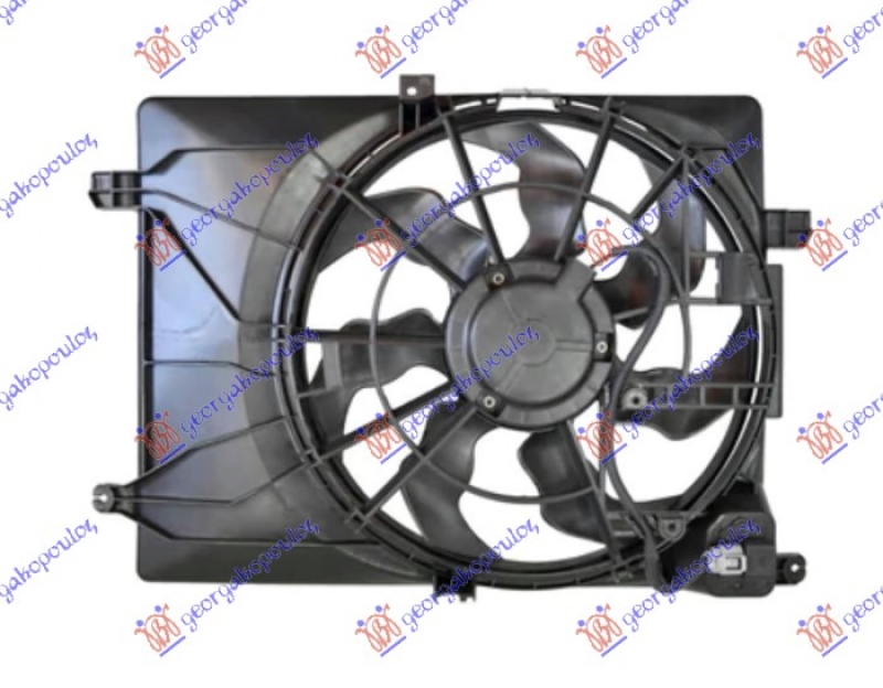 VENTILATOR KOMPLET (2.0 CRDI DIZEL) (466mm) (3 PIN) (KOREJA)