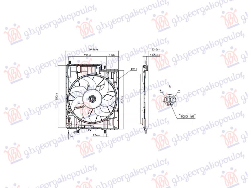 VENTILATOR KOMPLET 2.0 DIZEL / 2.0 BENZIN-HIBRID