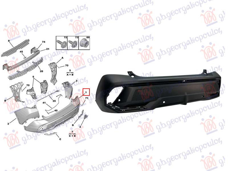 ZADNJI BRANIK (4 PDC SENZORA) (KAMERA)