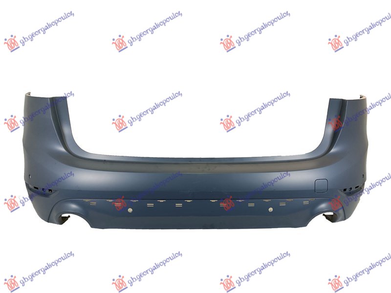 ZADNJI BRANIK PM (DVA ODVOJENA OTVORA ZA IZDUVNE CEVI) (4 PDC SENZORA) (OTVORI ZA LAJSNU) (F46)