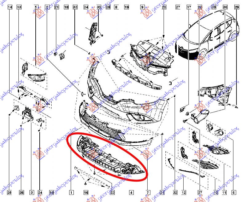ZASTITA MOTORA ISPOD PREDNJEG BRANIKA