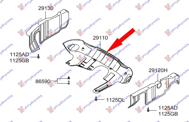 ZASTITA MOTORA PREDNJI DEO