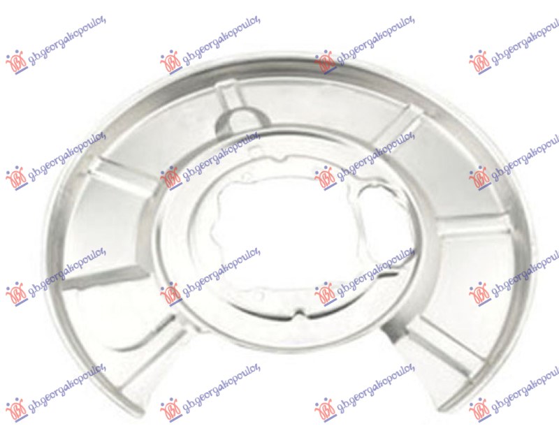 ZASTITA ZADNJEG KOCIONOG DISKA (PRECNIK ZASTITE 370/105mm) (PRECNIK DISKA 320mm) ALUMINIJUM