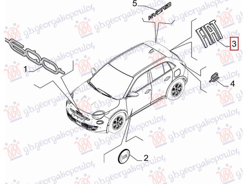 ZNAK ZADNJI (FIAT) (O)