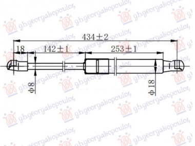 AMORTIZER GEPEK STAKLA (431L-120N)