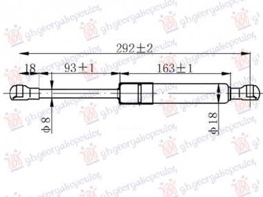 AMORTIZER GEPEK VRATA (290L-420N)