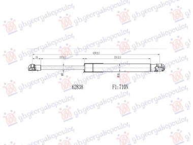 AMORTIZER GEPEK VRATA (429L-710N)