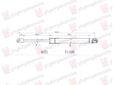 AMORTIZER GEPEK VRATA (556L-520N)