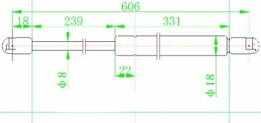 AMORTIZER GEPEK VRATA (606L-460N)