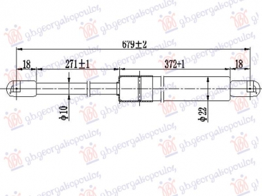 AMORTIZER GEPEK VRATA (680L-770N)