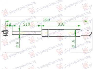 AMORTIZER GEPEK VRATA KARAVAN