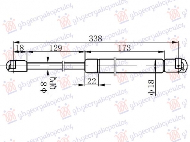 AMORTIZER HAUBE (338L-220N)