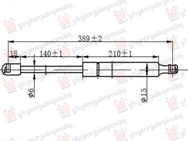 AMORTIZER HAUBE (389L-215N)