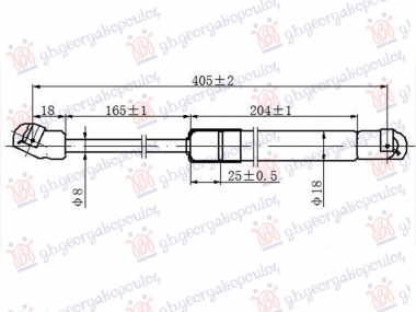 AMORTIZER HAUBE (405L-190N)