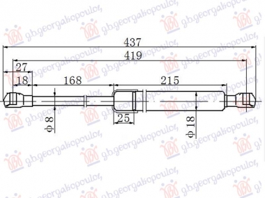 AMORTIZER HAUBE (419L-290N)