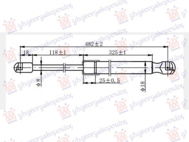 AMORTIZER HAUBE (482L-385N)
