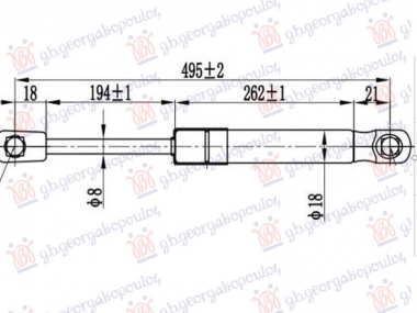 AMORTIZER HAUBE (495L-150N)