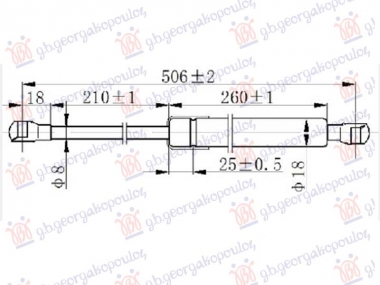 AMORTIZER HAUBE (506L-145N)