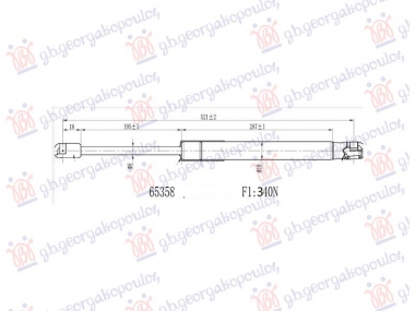 AMORTIZER HAUBE (522L-340N)