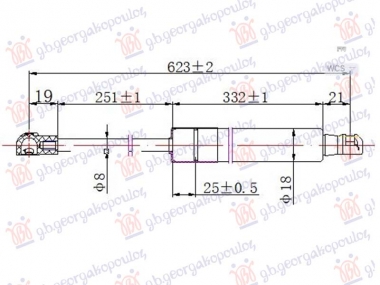 AMORTIZER HAUBE (623L-300N)