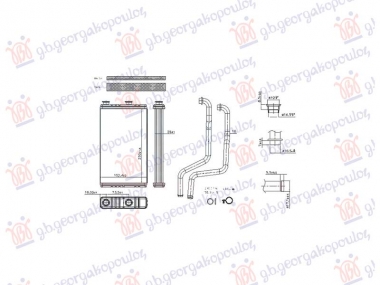 GREJAC KABINE 1.5/1.6/1.8/2.0/2.4/3.0 ZA SVE MODELE (MAN/AUTO) (152x239) (NISSENS)