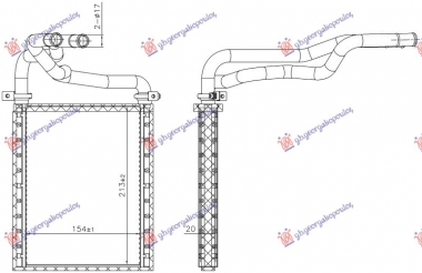 GREJAC KABINE (154x213x20) (NISSENS)