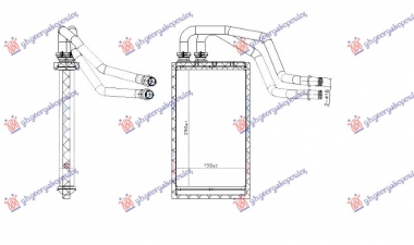 GREJAC KABINE (250x154x32) (NISSENS)