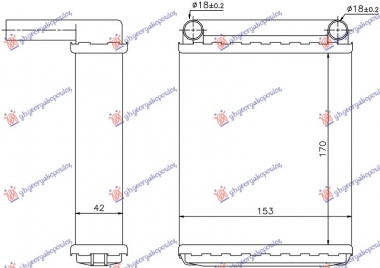 GREJAC KABINE BENZIN/DIZEL +/-AC (170x153) (IZA)