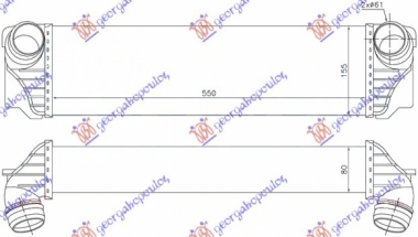 HLAD INTERC. 1.6-2.0 T.DIZEL(508x100x85)