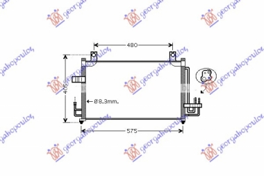 HLAD KLIME 1.8i 8V-1.5i 16(53.5x34.5x20)