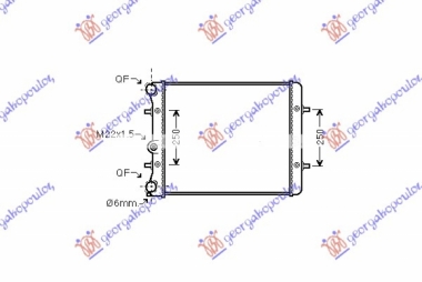 HLAD MOTORA 1.4-1.6 MAN.-A/C(43x41.5x2.3