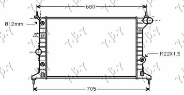 HLAD MOTORA 1.6-1.8-2.016V (54x38)