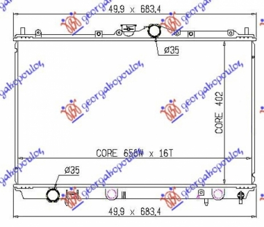 HLAD MOTORA1.3-1.6-1.8 BENZ(40.2x66.5x16