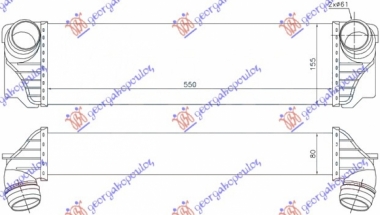 HLAD.INTERC.2.0-2.5-3.0 DIZEL (550x155x8