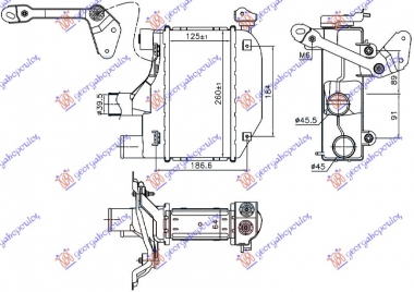 HLAD.INTERCOOLER 1.4 D4D(125x260x64)