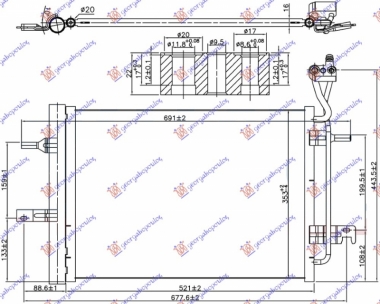 HLAD.KLIME 1.4/1.6/1.8 BENZIN 09-(484x35