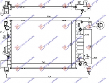 HLAD.MOTO. 1.4i-16V(55x40x1.5)AUTOMATIK