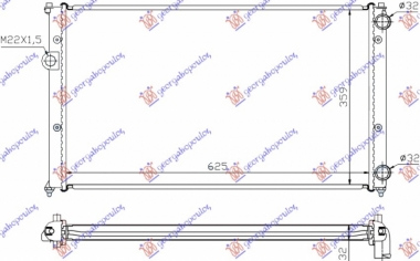 HLADNJAK 1.6-1.8-2.0 BENZ-1.9 TD MAN