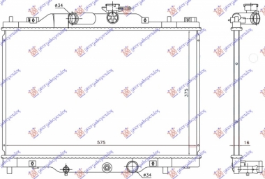 HLADNJAK 2.0 BENZIN (375x575x16) (KOYO)
