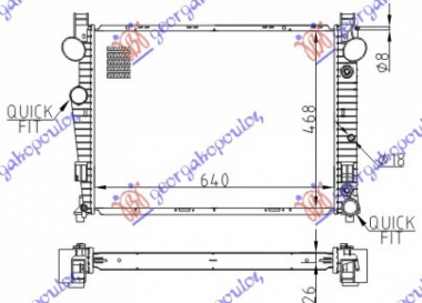 HLADNJAK 2.8-3.2i 18V-3.2CDi(64X46)A/T
