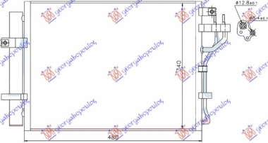 HLADNJAK INTERCOOLER BENZIN (48x34)