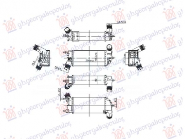 HLADNJAK INTERKULERA 1.0 EcoBoost BENZIN (298x148x80) (NISSENS)