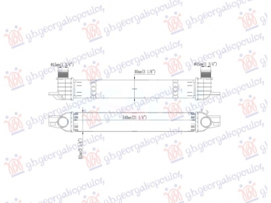 HLADNJAK INTERKULERA 1.3 DIZEL (540x82)