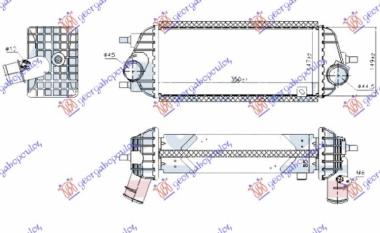 HLADNJAK INTERKULERA 1.7DIZ (350x145x85)