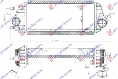 HLADNJAK INTERKULERA 1.7DIZ (350x147x85)